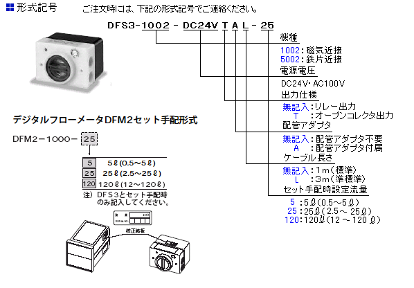 デジタルフロースイッチ／小流量 「ＤＦＳ３－１００２・５００２