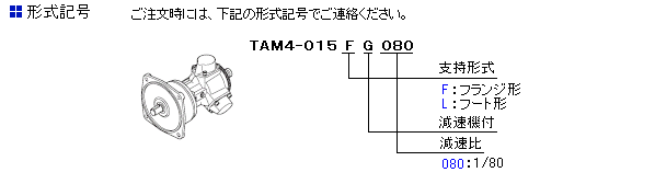 ラジアルピストン形エアモータ 「ＴＡＭ４－０１５Ｇ０８０シリーズ」